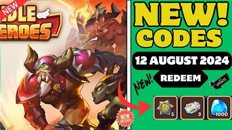 Idle Heroes codes (August 2024) .